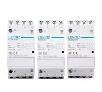 AKDDNZX 4P 25A 4NC 4NO 2NO2NC 3NO1NC Din Rail Type Household Modular Contactor 50/60Hz Automatic AC Contactor(4P 25A 4NO)