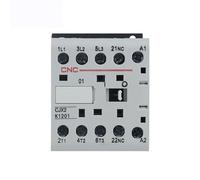 AKDDNZX CJX2-K Din Rail 220V Mini AC Contactor 3P 3main 1NO/3main 1NC Coil Voltage 50/60Hz 6A 9A 12A(CJX2-K-1201)