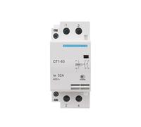 AKDDNZX CT1-63 2P 32A 220V Coil 50/60HZ Din Rail Household AC Modular Contactors Contact 1NO(25A,1NO1NC_220V)