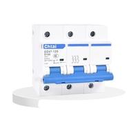 AKDDNZX DZ47-125 MCB 1-4Poles 63 80 100 125a four phases air switch AC 230/400V 63-125amp din rail C type mini circuit breaker(4P,63A)