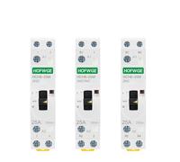 AKDDNZX HCH8-25M 2P 16A 20A 220V Din Rail Household AC Modular Contactor With Manual Control Switch 2NO 1NO1NC or 2NC(2P 25M 2NO 230V)