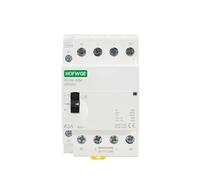 AKDDNZX HCH8-63M 4P 40A 24V 110V 220V Din Rail Household AC Modular Contactor With Manual Control Switch 4NO 2NO2NC or 4NC(4P 63A 4NO 110V)