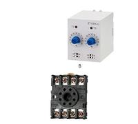 AKDDNZX Relay Timer ZYS3R Infinite Power-On Dual-Control Dual-Cycle Delay Time ST3PR 1S10S30M60M(ZYS3R B AC24V)