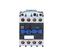 AKDDNZX Silver Contact CJX2-2510 LC1D AC Contactor 25A NO 3-Phase DIN Rail Mount Electric Power Contactor 24V 36V 110V 220V 380V(CJX2-2510 AC220V)