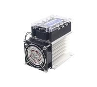 AKDDNZX Three-phase Solid State Relay DC Control AC 380V 40A SSR-3 032 3840Z DC-AC Complete Set (Relay, Heat Sink, Fan)(Three-phase 120DA)