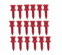 AKDJGFP Golf Tees 50 Pcs/Pack Professional Golf Tees 25mm-51mm Castle Golfer Accessory Plastic For Teeing The Ball(31MM Red)