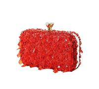 AKDJGFP Rhinestone Bags Diamonds Beaded Wedding Chain Shoulder Clutches Plastic Embroidery Party Dinner Purse Tassel Women Evening Bags