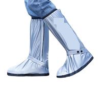 AKDJGFP Waterproof Overshoes Rain Boot Cover Outdoor Travel High Shoe Cover Waterproof And Non Slip Silicone Rainproof Boot Cover(Color-02,Fits size 43-44)