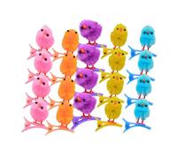 AKEDE 20 Pcs Colorful Clip on Easter Chicks For Craft - Easter Decorations Kids Artificial Small Chicken For Easter Bonnet Decoration, Egg Hunt Toy Fillers, Bonnet Decorating Arts & Crafts