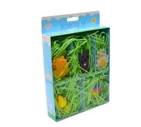 AKEDE Easter Bonnet Decorations - Easter Bonnet Accessories Chicks And Bunnies, Felt Eggs, Daisy, Grass, Carrots - 14 Piece Kids For Make Your Own Hat Crafts