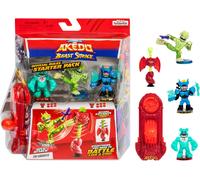 Akedo 15281 Legends Beast Strike Starter Set, 3 Warriors, Includes Training Accessory and Exclusive Controller