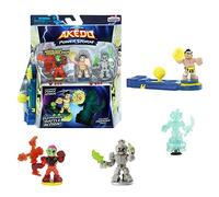 Akedo Legends Powerstorm Legendary Punch Attack Starter Set with Official Rules. 3 Miniature Fighters, Training Accessory and Exclusive Control Controller