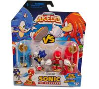 Akedo Sonic the Hedgehog Versus Pack with Sonic and Knuckles, Mini Collectable Battling Action Warriors, 2.25 Inches tall, Contains 2 Battle Controllers