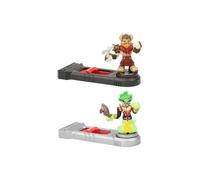 Akedo Ultimate Arcade Warriors Versus Pack Miss Slither Vs Axel Mini Battling Action Figures Ready, Fight, Split Strike