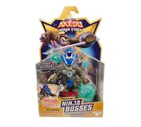 Legends of Akedo Ninja Bosses, Cyber Blade, 3" Tall Battling Action Figure with 360˚ Blade Defense and Attack Spin Action, Double Defense Armor That Pops Off When Struck, 4 Ninja Bosses to Collect