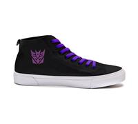 Akedo x Transformers Decepticon High Top - Black / White - UK 3 / EU 35.5 / US Men's 3.5 / Women's 5