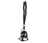 Akemaio Car Hanging Pendant with Samurai Hannya Japanese Oni Helmet Car Rear View Mirror Charm Fashion Pendant Car Decoration (D)