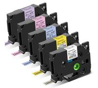 Aken Label Printer Tape Compatible with Brother P-Touch TZe 12mm 0.47