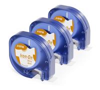 Aken Label Tape Compatible with Dymo LetraTag Iron-on Fabric