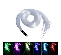 AKEPO PMMA End Glow Fiber Optic Light Cable 100pcs Ф0.03in/0.75mm 6.5ft/2m for LED Star Ceiling Sky Light Kit and Fibre Optical Lighting Decoration (No Light Source)
