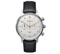 AKERFALK Quartz Hybrid Mechanical Steel Leather Black 24 Hours Vintage Men Watch