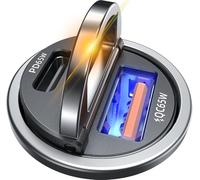 AKESR 65W USB C Car Charger Fast Charging，12V USB Outlet Accesorios para Carro，Cigarette Lighter USB Charger，Car Phone Charger for iPhone/17/16/15/14/13 Samsung S25 S24 S23Google Android