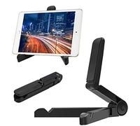 Aketo S-396 Ultra Strong Adjustable iPad Stand, Tablet Stand, Tablet Holder, Folding Universal size Compatible with every smartphone for great stability, Black