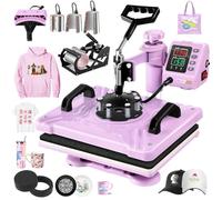 AKEYDIY 8 in 1 Heat Press Machine, Professional Sublimation Machine, 12 x 15 Inch Swing Away Shirt Print, Digital Heat Transfer, High Quality Heat Press Machine