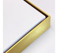 Akfado Floating Frame for 24x24 Canvas Paintings Prints, DIY Metal Floater Frame for Portrait Landscape Oil Paintings, Painting Frame for Art Show Gallery Wall Home Office Living Room Decor (Gold)