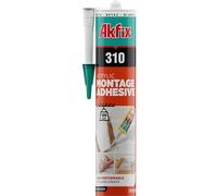 Akfix Mounting Bonding, Coving Adhesive and Joint Filler, High Strength Solvent-Free Grab Adhesive White 310ml Cartridge Waterproof, Paintable, Indoor & Outdoor Use