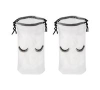 Akfldms 100Pcs Lash Bags for Clients Lash Goodie Bags for Clients Bags Eyelash Extensions Makeup Bags Clear