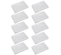 Akfldms 10pc Tissue Culture Plate 96 Well Clear Polystyrene Cell Growth Culture Plate with Plastic Lid Laboratory Biology Room C