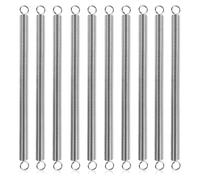 Akfldms 10Pcs Extension Springs 3/8Inx6-1/2In,0.047In Spring Steel Double Hooks for Mechanical Repair Industrial Garage Door DIY