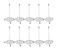 Akfldms 10PCS Spindle, Paper Receipt Holder Spike, Stainless Steel Restaurant Ticket Stabber, Desk Straight Rod Bill Fork
