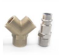 Akfldms 10X Compressed Air Connection, Compressed Air Distributor, Compressed Air Switch, with 1/4 Inch Connections