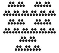 Akfldms 125 Pack Round Aluminum Blank Tags Black Stamping Blanks Engraving Blanks Discs Metal Blanks Keychain Dog Tag