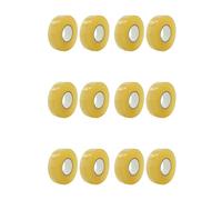 Akfldms 12Pack Hockey Tape Multipurpose Clear Shin Pad Sock Tape Roll Sports Gear 2.4cmx28M