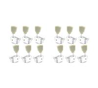 Akfldms 12Pcs Vintage Style Guitar Tuning Pegs Tuners 3L3R Compatible with Guitar Parts