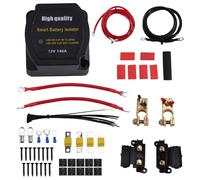 Akfldms 140Amp Dual Battery Isolator 12V Isolator Kit Dual-Battery Isolator Kit Marine Wiring Cable Kit Double Battery Automatic Charger