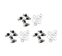 Akfldms 15 Pcs 5.5mmx2.1mm DC Power Jack Socket Female Panel Mount Connector