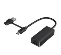 Akfldms 2-in-1 1000Mbps Network Card USB Type-C to RJ45 Adapter USB 3.0 Network Card Converter for PC Laptop