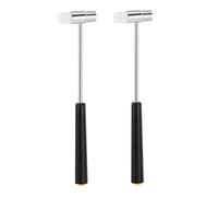 Akfldms 2-Pack Mini Metal Head Hammers for Precise Jewelry Crafting, Watch Tuning, and Leather DIY Projects