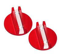 Akfldms 2 Pcs Pinch Weld Jack Adapter, Universal Aluminum Grooved Magnetic Frame Rail Protector, Floor Jack Stand Pads for Car