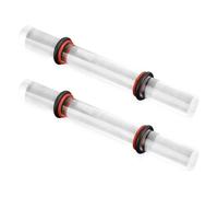 Akfldms 2 Pieces Polymer Clay Roller Tools, Acrylic Roller Clay Rolling Pin with Thickness Ring for Clay Art Craft DIY Tools