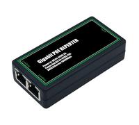 Akfldms 2 Port POE Extender 100/1000Mbps IEEE 802.3af/At PoE Repeater for IP Camera/NVR/AP 100m Range Extender