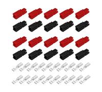 Akfldms 20 PCS Connectors, Quick Disconnect Assortment Kit, Red & Black & Silver Housing, AWG 12-16, Heavy Duty Contact 600V 30A
