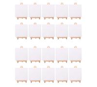 Akfldms 20 Set Artists Mini Canvas Set Painting Craft DIY Drawing Small Table Easel Gift