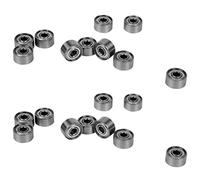 Akfldms 20Pcs Miniature Rubber Sealed Metal Shielded Metric Radial Ball Bearing Model: 692 ZZ 2X6X3MM