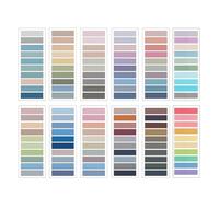 Akfldms 2400 PCS Sticky Tabs,120 Colors Writable Sticky Note Tabs for Binders, Annotation Tabs, Page Markers, Classify Files