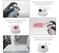 Akfldms 27pcs Spraying Paint Caps & Nozzles Kit Universal Spraying Can Nozzle Kit for Montana/Rust-Oleu Sprays Paint Tips for Graffiti, Auto Repair, DIY Projects